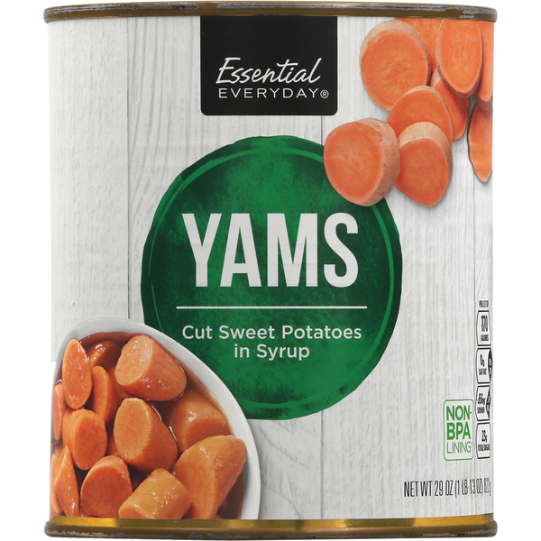 Canned & Jarred Vegetables Essential Everyday Yams hero