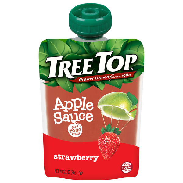 Canned Fruit & Applesauce Tree Top Apple Sauce, Strawberry hero