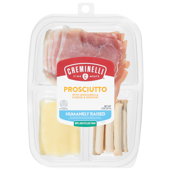 Prepared Meals Creminelli Fine Meats Prosciutto, with Mozzarella Cheese & Grissini hero