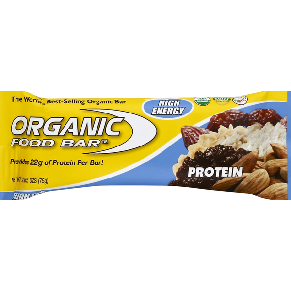 Energy & Granola Bars ORGANIC FOOD BAR Food Bar, Protein hero