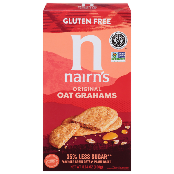 Cookies & Cakes Nairn's Oat Grahams, Gluten Free, Original hero