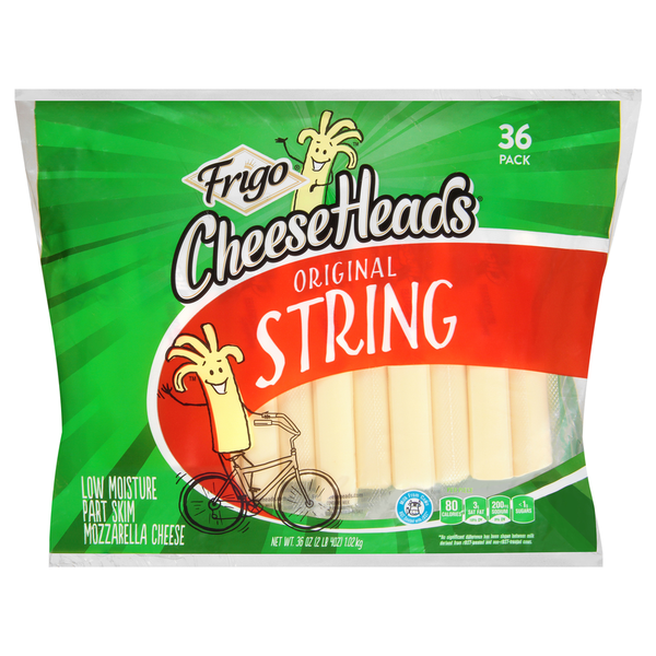 Packaged Cheese Frigo String Cheese, Original, 36 Pack hero