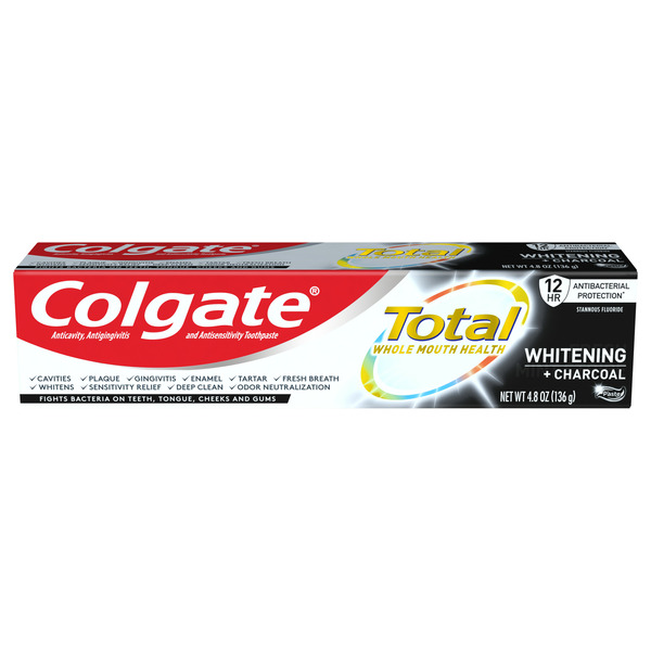 Oral Hygiene Colgate Whitening + Charcoal Toothpaste, Mint hero