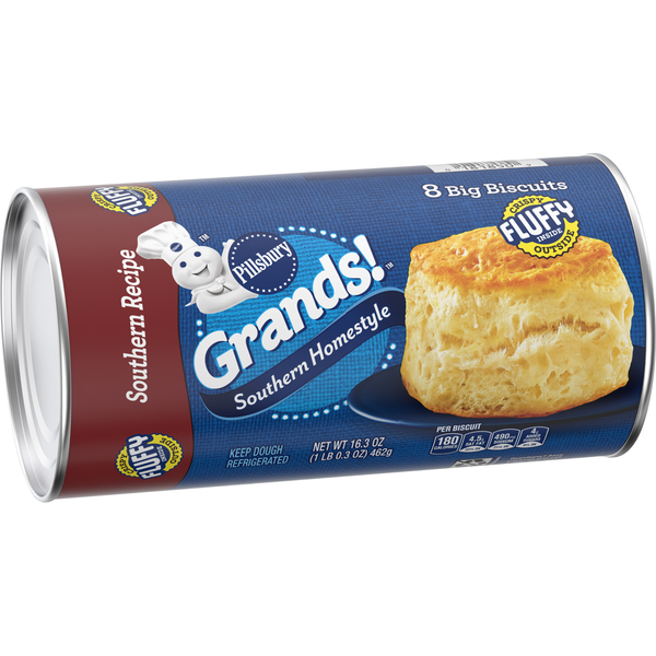 Refrigerated Dough & Biscuits Pillsbury Grands! Southern Homestyle Biscuits, Southern Recipe hero