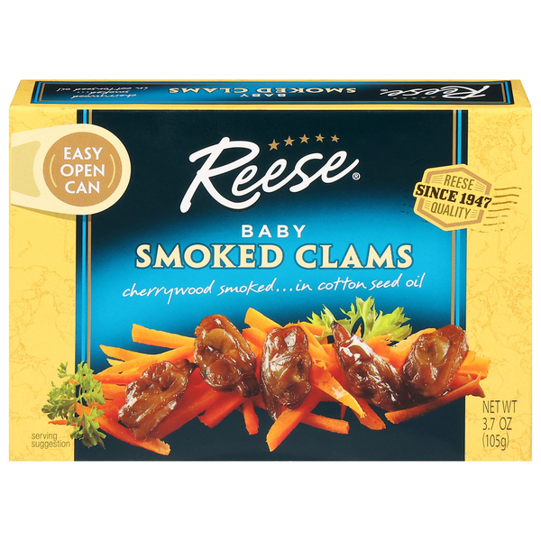 Canned Meat & Seafood Reese's Smoked Clams, Baby hero