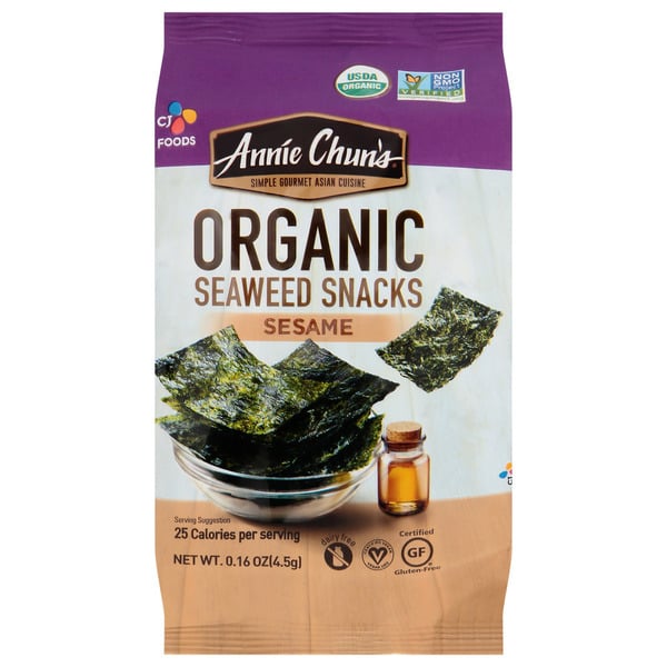 Fruit & Vegetable Snacks Annie Chun's Organic Sesame Seaweed Snack hero