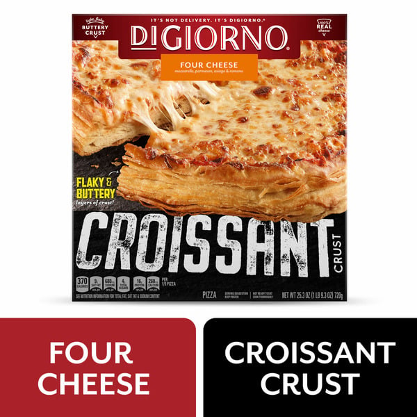 Frozen Pizza DiGiorno Frozen Pizza - Four Cheese Pizza On A Croissant Crust - Easy Dinner hero