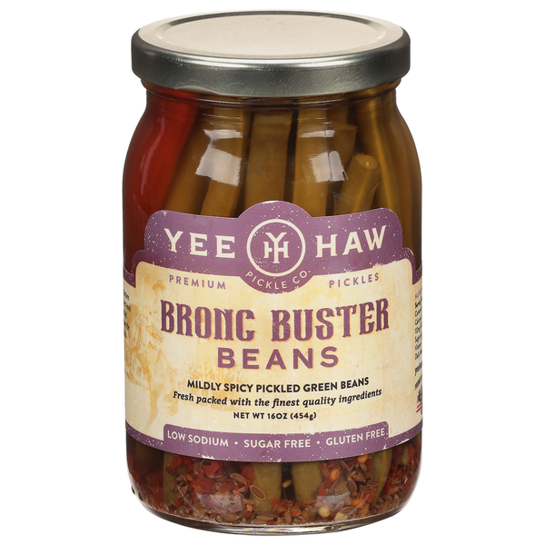 Pickled Goods & Olives Yee-Haw Pickle Co. Pickles, Premium, Beans, Bronc Buster hero