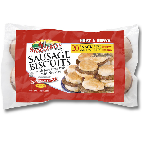 Buns & Rolls Swaggerty's Farm Snack Size Sausage Biscuits hero