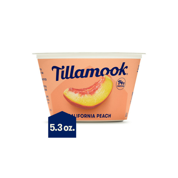 Yogurt Tillamook California Peach Greek Yogurt hero