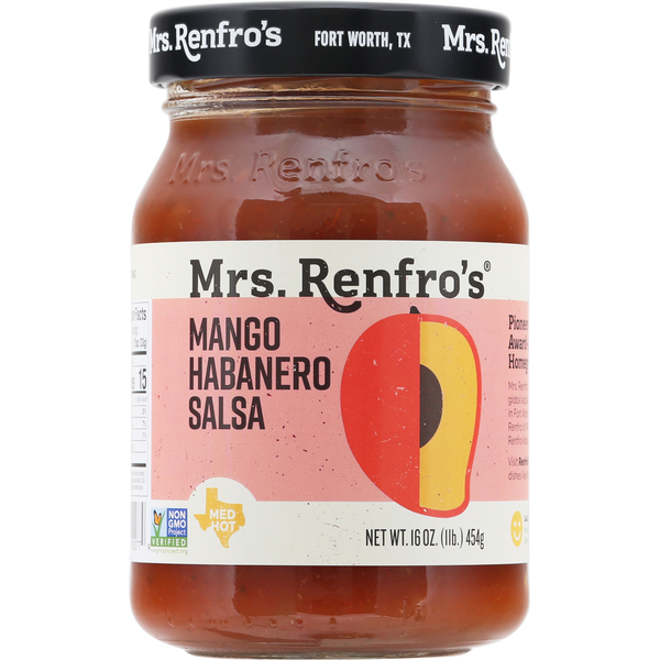 Preserved Dips & Spreads Mrs. Renfro's Salsa, Mango Habanero, Medium Hot hero