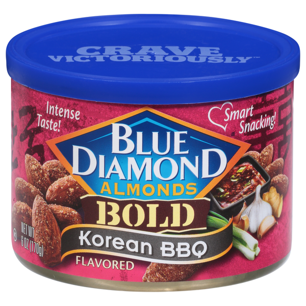 Nuts, Seeds & Dried Fruit Blue Diamond Almonds, Korean BBQ Flavored, Bold hero