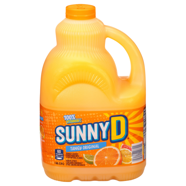 Refrigerated SunnyD Tangy Original Orange Juice Drink hero