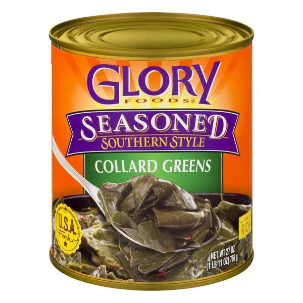 Canned & Jarred Vegetables Glory Foods Seasoned Southern Style Collard Greens hero