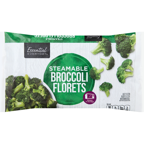 Frozen Produce Essential Everyday Broccoli Florets, Steamable hero