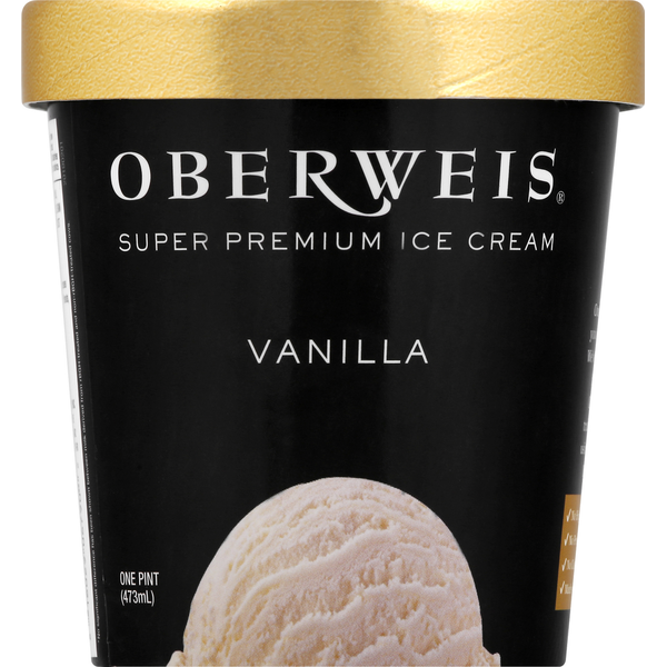 Ice Cream & Ice Oberweis Ice Cream, Super Premium, Vanilla hero