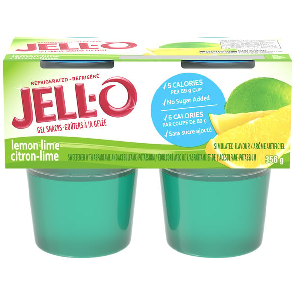 Refrigerated Pudding & Desserts Jell-O Refrigerated Gelatin Snacks, Lemon Lime hero