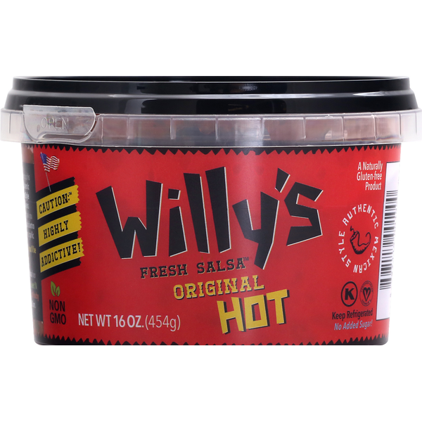 Preserved Dips & Spreads Willy's Salsa, Original, Hot hero