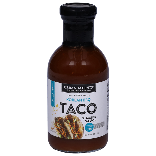 Latino Foods Urban Accents Simmer Sauce, Korean BBQ, Taco hero