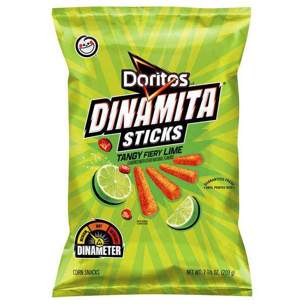 Doritos Corn Snacks, Tangy Fiery Lime hero