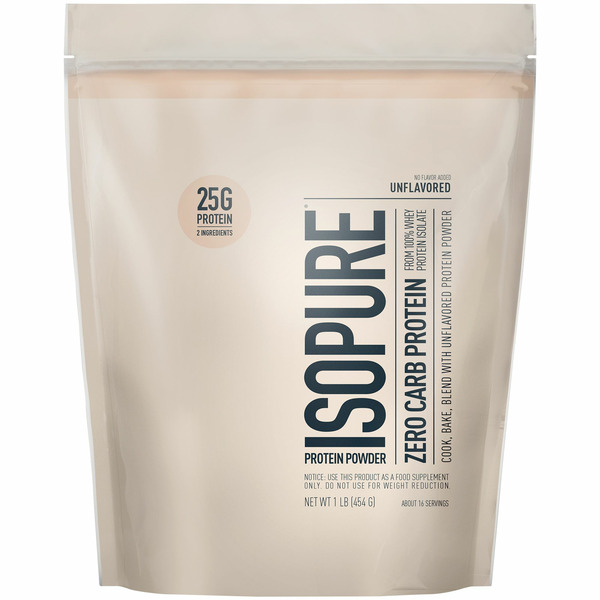 Whey Protein Isopure Protein Powder, Unflavored, Zero Carb hero