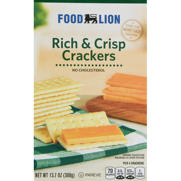 Crackers Food Lion Crackers, Rich & Crisp hero