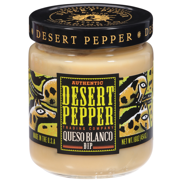 Desert Pepper Trading Co. Dip, Queso Blanco, Authentic hero