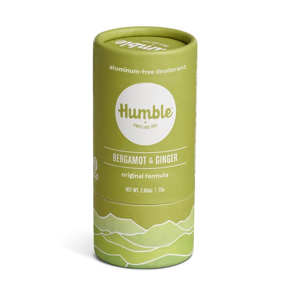 Deodorants Humble Brands Bergamot & Ginger, Plastic Free Deodorant hero