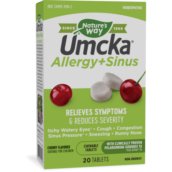 Cold, Flu & Allergy Nature's Way Umcka® Allergy+Sinus Chewables hero