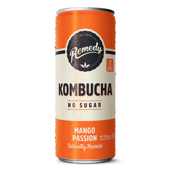 Tea Remedy Drinks Mango Passion, Organic, Sugar Free Kombucha hero