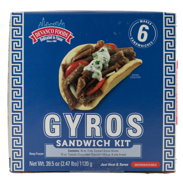 Frozen Meals Devanco Foods 6 Pack Gyro Kit hero