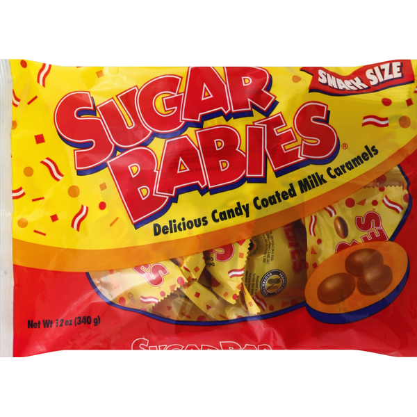 Candy & Chocolate Sugar Babies Milk Caramels, Candy Coated, Snack Size hero