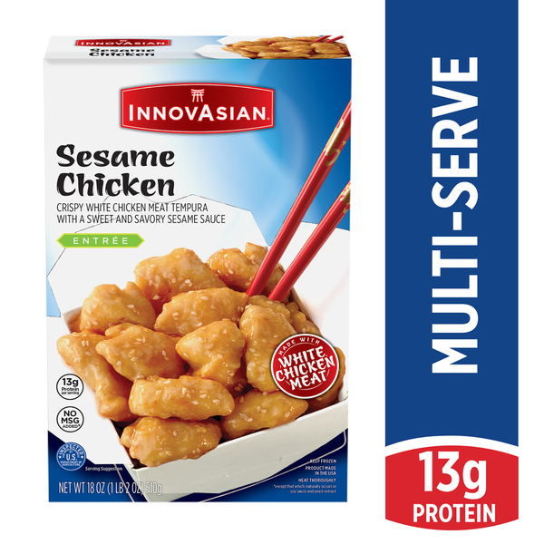 Entrees and Sides InnovAsian Sesame Chicken, Frozen Multi-Serve Entrée hero