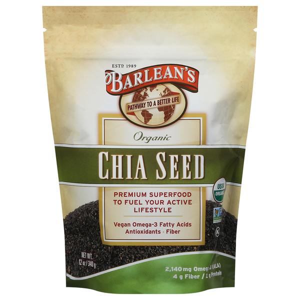 Supplement Oils Barlean's Chia Seed, Organic hero