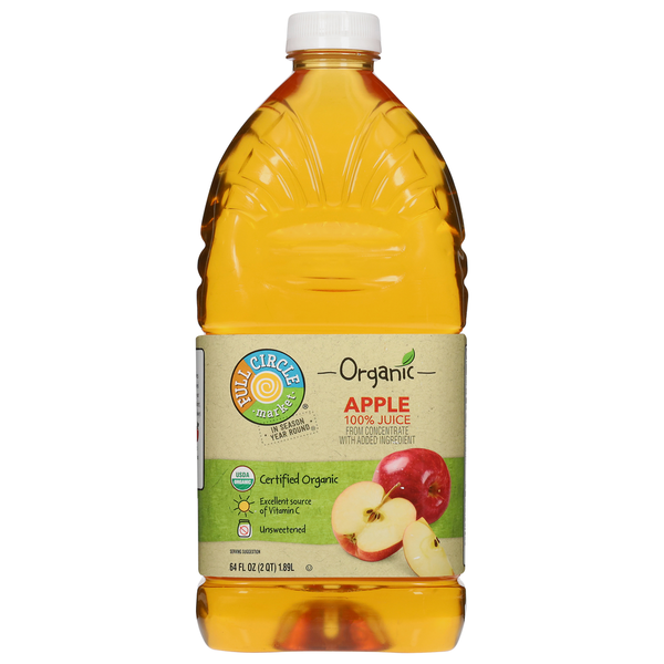 Juice & Nectars Full Circle Organic 100% Apple Juice hero