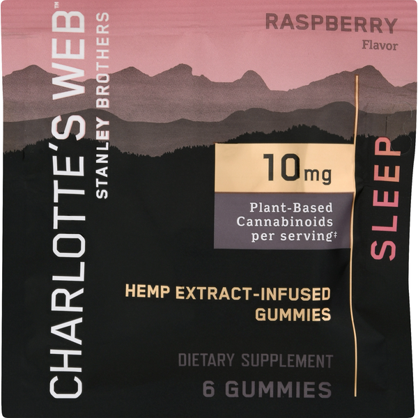 CBD Products Charlotte's Web Sleep, 10mg, Gummies, Raspberry hero