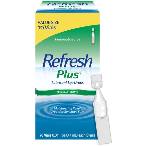 Eye & Ear Care Refresh Plus Lubricant Eye Drops Preservative-Free Tears hero