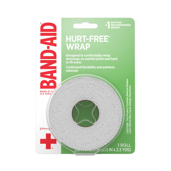 First Aid BAND-AID Hurt-Free Self-Adherent Wound Wrap hero