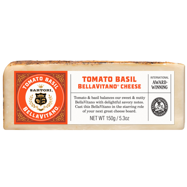 Specialty Cheeses Sartori Cheese, Tomato Basil hero