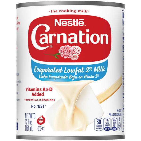 Baking Ingredients Carnation Evaporated Lowfat Milk hero