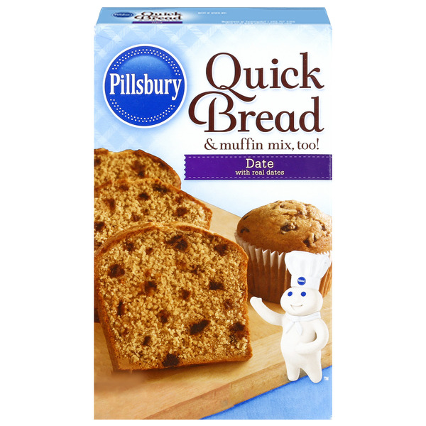 Doughs, Gelatins & Bake Mixes Pillsbury Date Quick Bread And Muffin Mix hero