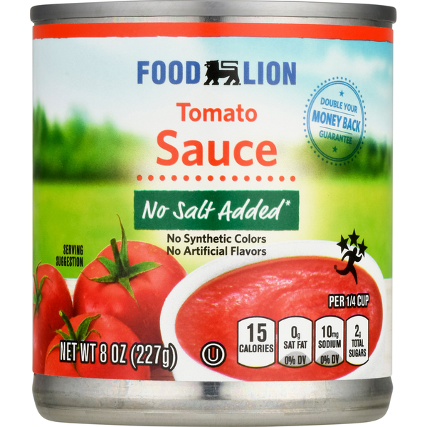 Canned & Jarred Vegetables Food Lion Tomato Sauce hero