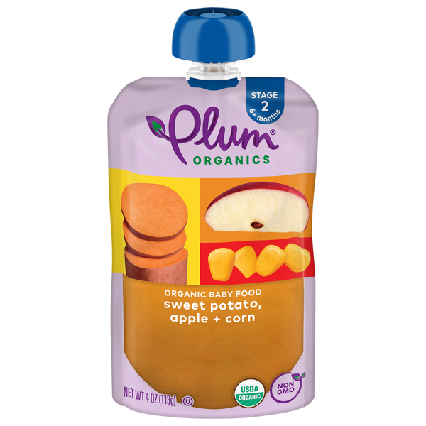 Baby Food & Formula Plum Organics Sweet Potato, Apple & Corn Baby Food hero