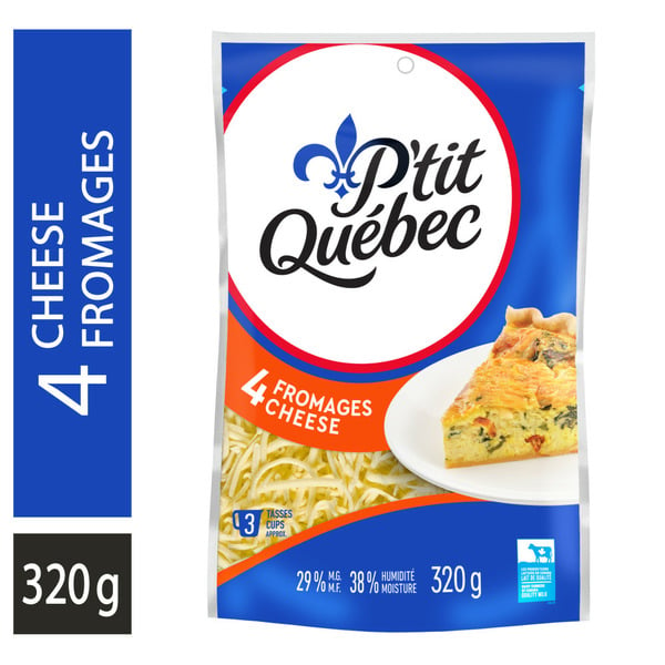 P'tit Québec 4 Cheese Shredded Cheese hero