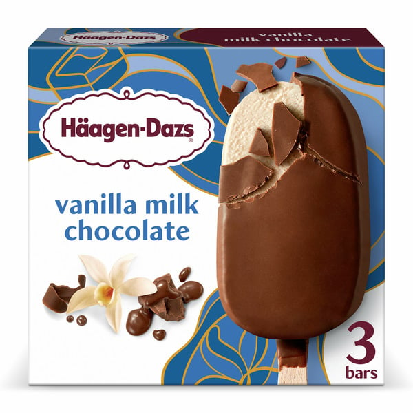 Ice Cream & Ice Haagen-Dazs Vanilla Chocolate Ice Cream Bars hero