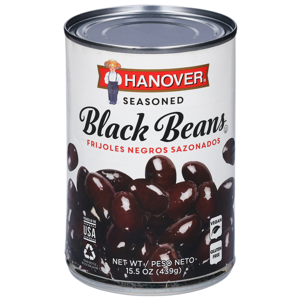 Canned & Jarred Vegetables Hanover Black Beans, Seasoned hero