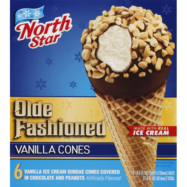 Ice Cream & Ice North Star Ice Cream, Vanilla Cones hero