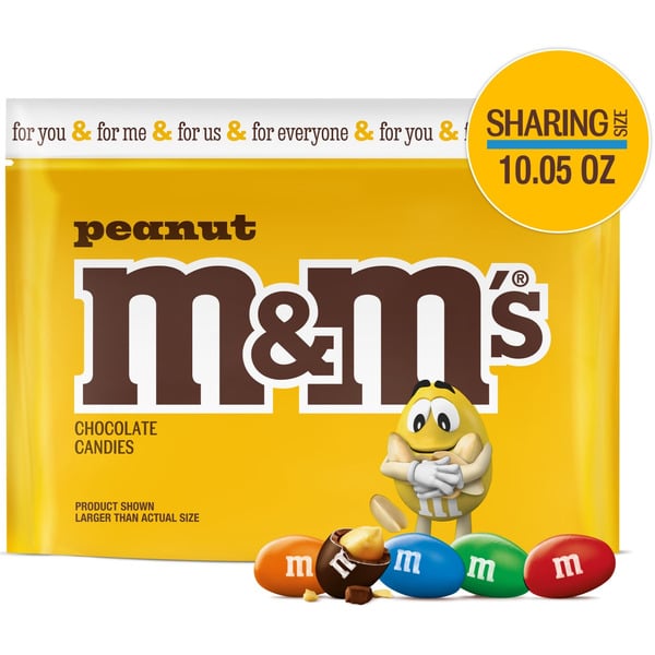 Candy & Chocolate M&M's Peanut Milk Chocolate Candy, Sharing Size hero