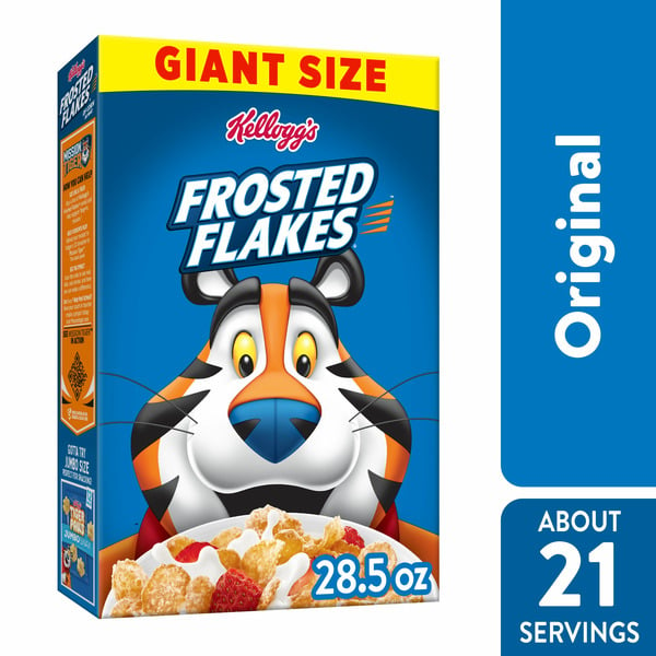 Cereal & Granola Frosted Flakes Breakfast Cereal, Kids Cereal, Family Breakfast, Original hero