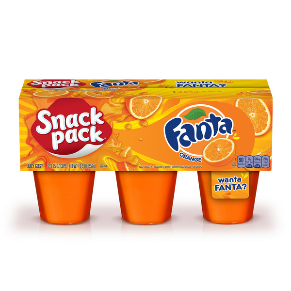 Doughs, Gelatins & Bake Mixes Snack Pack Fanta Orange Flavored Juicy Gels hero